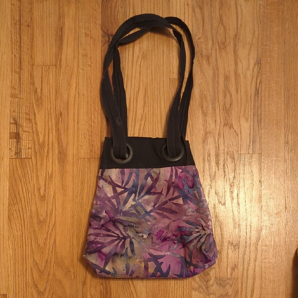 Stylish Purple Floral Women's Bag